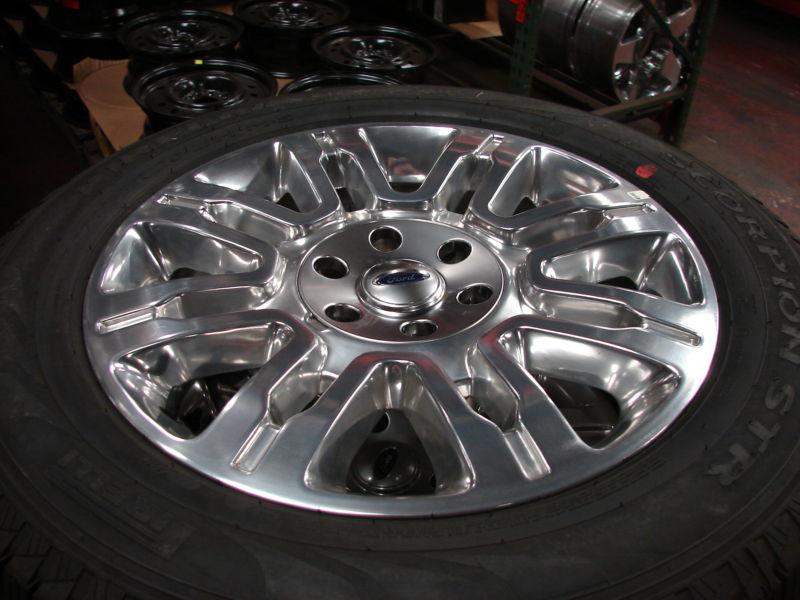 4- 20" ford f 150 expedition platinum edition wheels rims pirelli tires 