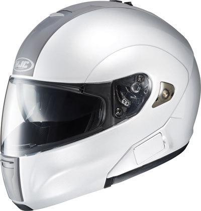 New hjc is max bt helmet, white, large/lg