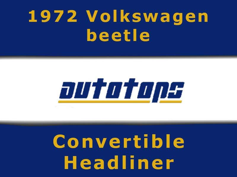 1972 vw volkswagen beetle convertible top headliner head liner