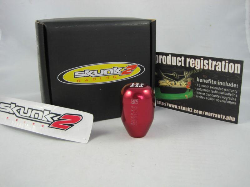 Red color skunk2  5 speed type r style gear shift knob fits honda acura civic