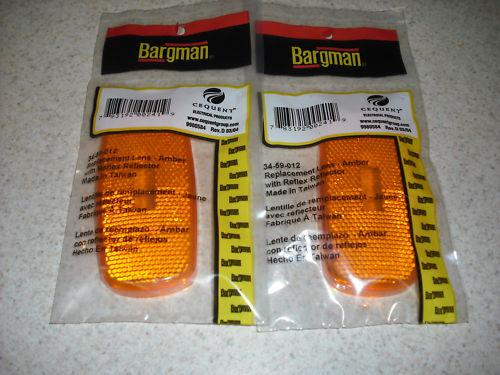 Rv - bargman #59 replacement lens - set of 2 - amber - popular size !!