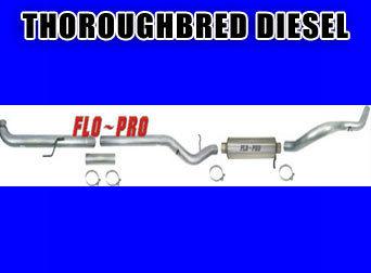  flo pro exhaust system 07.5-10 duramax lmm 4'' downpipe back  #834