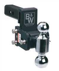 Tow & stow adjustable ball mount modle 6