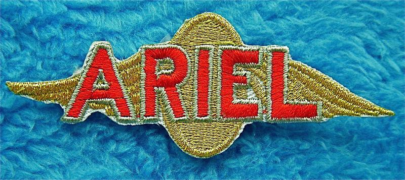 Ariel motorcycle embroidered  sew on or iron on patch wings