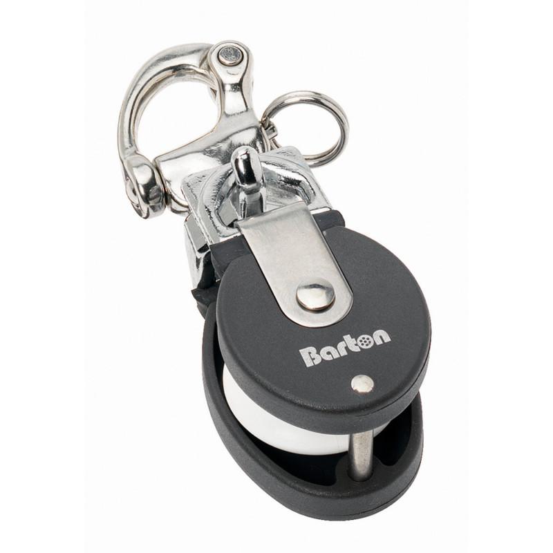 Barton marine 90301 90301 - small snatch block w/stainless snap shackle