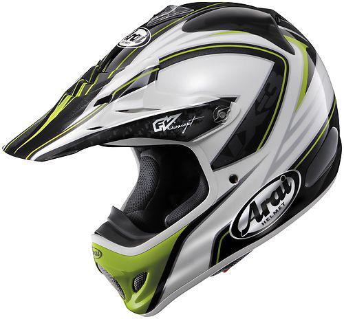 Arai vx-pro 3 graphics motorcycle helmet edge green large
