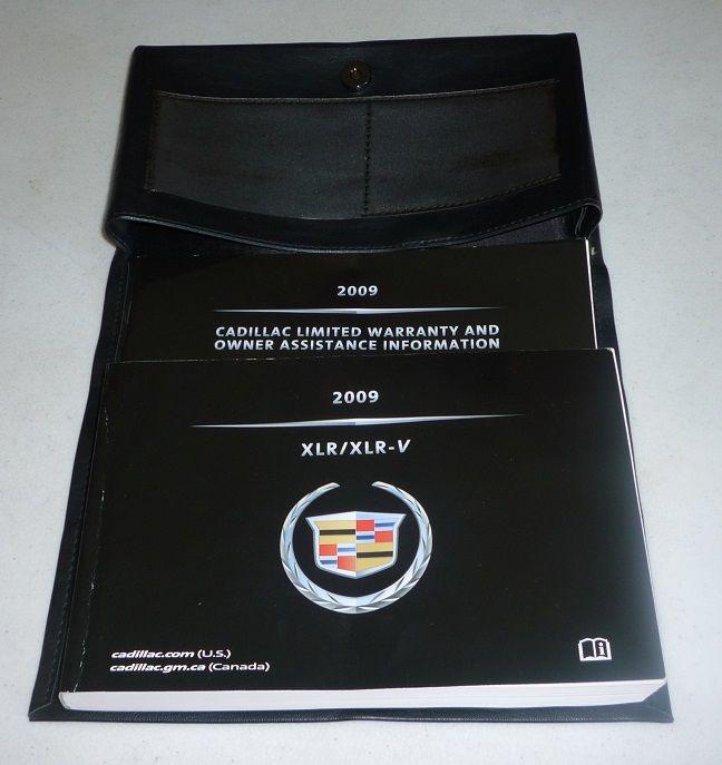 2009 cadillac xlr owners manual set guide 09 w/case xlr-v