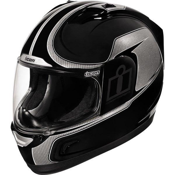 Black m icon alliance reflective full face helmet