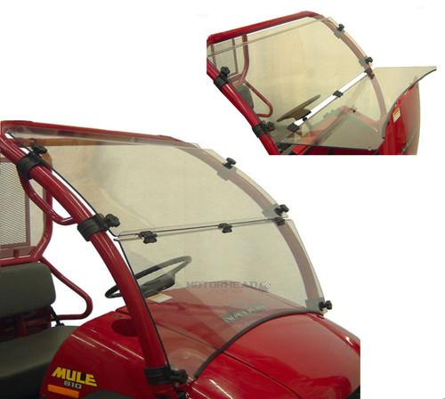 Full folding windshield kawasaki mule 610 mule 610xc mule 600 2005 to 2013