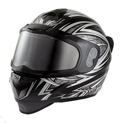 Polaris silver af-2.0 snowmobile helmet 2862053_