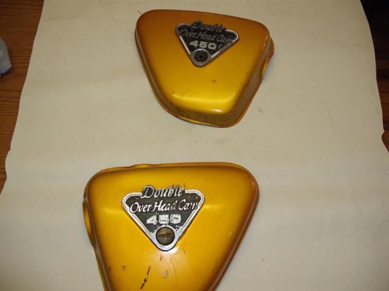 1970honda c-series 450 {doh cam} l/r side covers