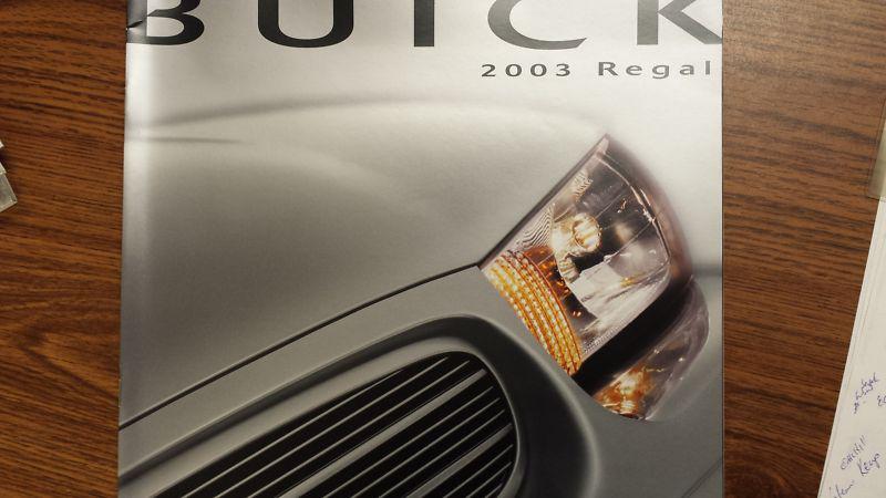 2003 buick regal sales brochure catalog book