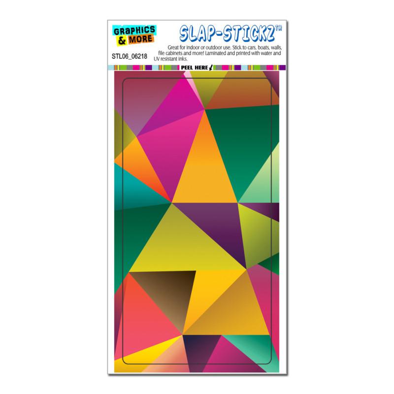 Triangle multicolor - slap-stickz™ automotive car window locker bumper sticker