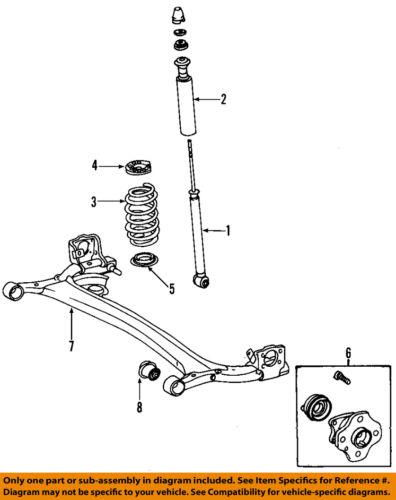 Toyota oem 4245052060 rear wheel hub & bearing/axle bearing & hub