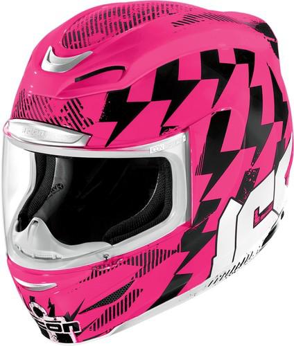 Icon airmada stack helmet pink black small new
