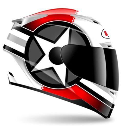 Bell vortex attack red/white helmet size s small full face street helmet