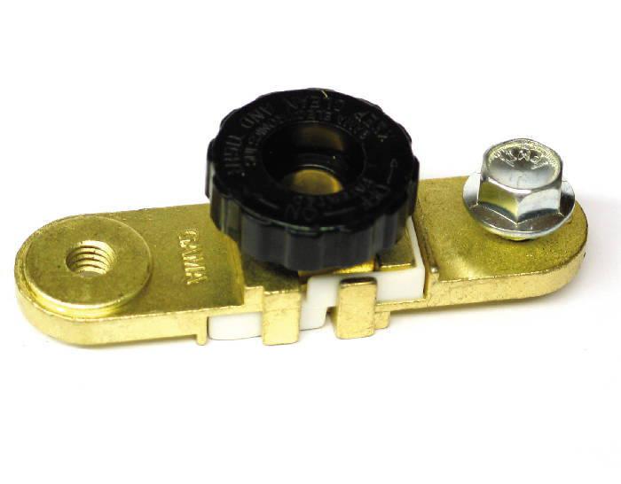 Side post battery master disconnect cut off switch lead free brass terminal