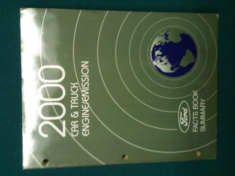 New 2000 ford car truck engine emission fact book service manual