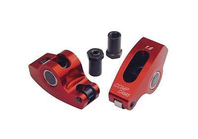 Comp rocker arms full roller aluminum red 1.6 ratio fits 3/8" stud chevy 305 350