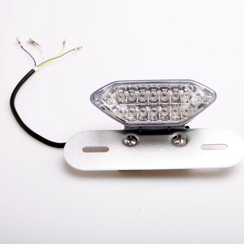 Turn signal brake license plate integrated tail light for motorcycle atv scooter