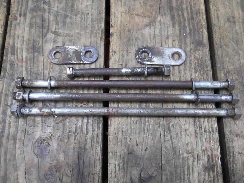 Kawasaki h1 early 1969 70 71 complete orig. motor mount bolts and brackets..