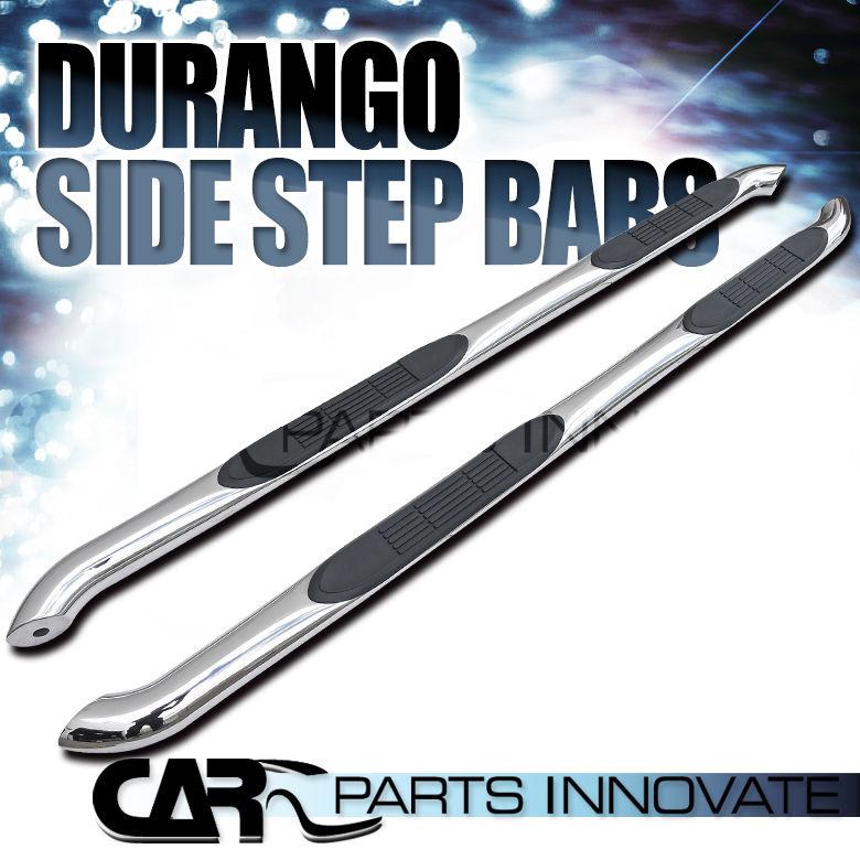 2011-2013 dodge durango 3" polished stainless steel side step nerf bars