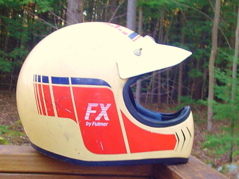 Vintage arthur fulmer fx motorcycle helmet full face with visor