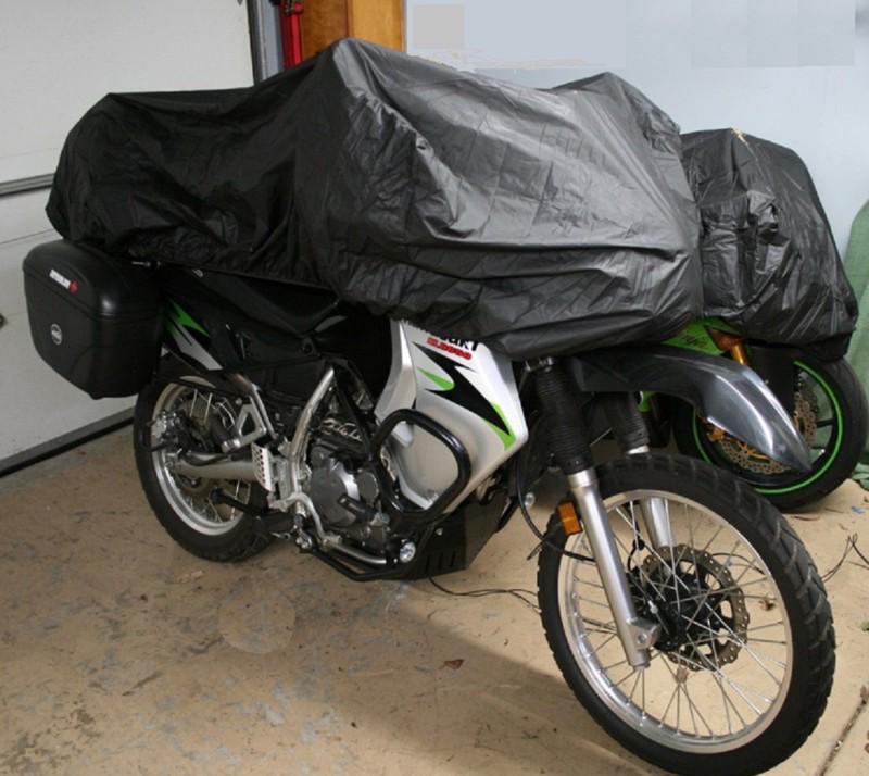 New in pkg - bike condom - motorcycle cover to keep out rain, snow, sun & dirt