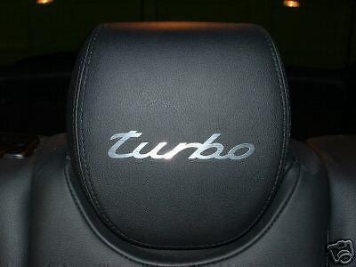 (4pcs) headrest badge sticker decal 993 996 997 carrera *turbo*