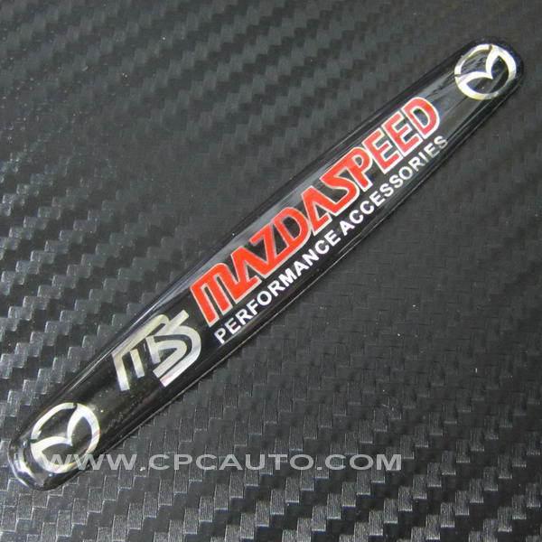 Car trunk  badge emblem sticker aluminum mazdaspeed (for mazda) long