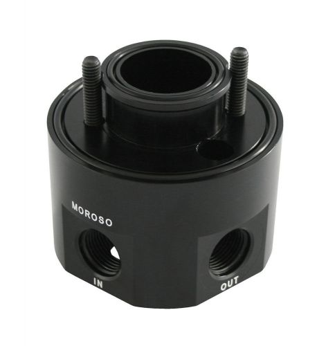 Moroso oil filter sandwich adapter 10 an female inlet/outlet chevy v8 p/n 23691