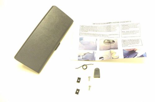 87-93 mustang console ash tray cover and console tab repair kit - smoke gray