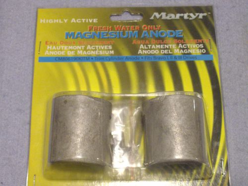 New martyr trim cylinder magnesium anode kit cm806190kitm bravo i,ii, &amp; iii
