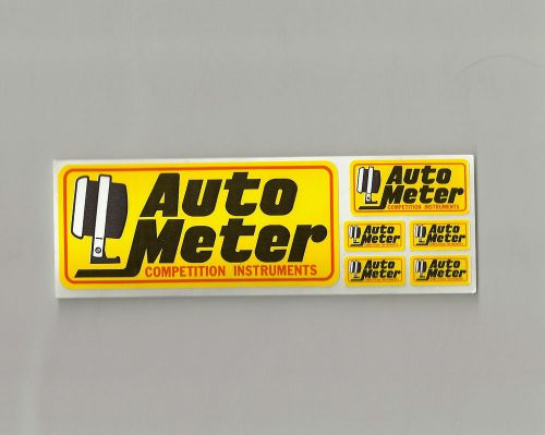 Auto meter nascar racing sticker car decal hot rod gauge toolbox nhra motor new