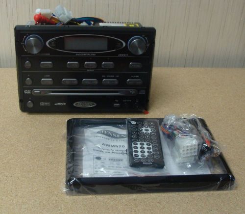 Jensen awm970 am/fm cd/dvd usb/ipod ready wall mount radio stereo 12v rv camper