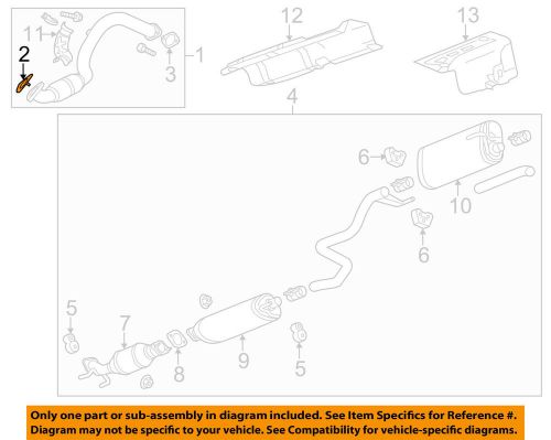 Chevrolet gm oe 13-14 sonic 1.8l-l4 converter &amp; pipe gaskets 95017769 &amp; 95017768