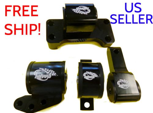 Nyppd engine mount kit 4 piece 5 sp mitsubishi evolution 7-9 01 02 03 04 05 06 f