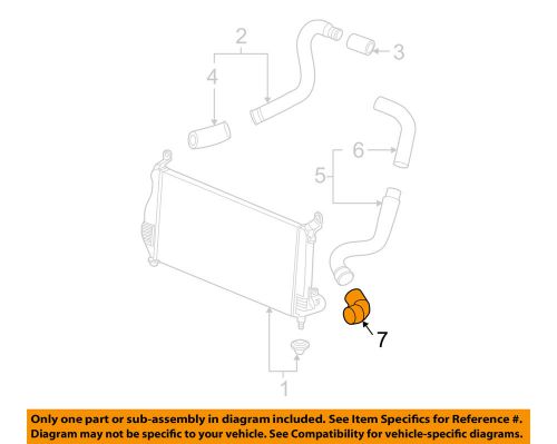 Gm oem intercooler-inlet duct connector 15124211