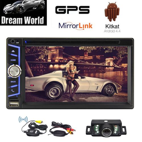 2din in dash android4.4 quad core gps car dvd player wifi-3g radio stereo+camera