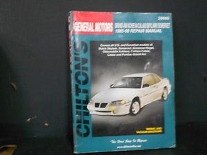 1985-98 gm grand am achieva calais skylark somerset chilton  manual 999.28660