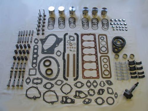 Deluxe engine rebuild kit 1942-1948 plymouth 218 pistons lifters valves