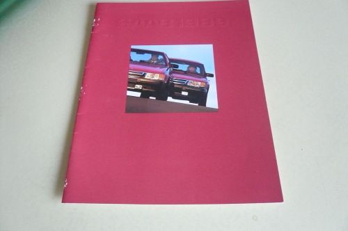 1989 saab sales brochure vintage