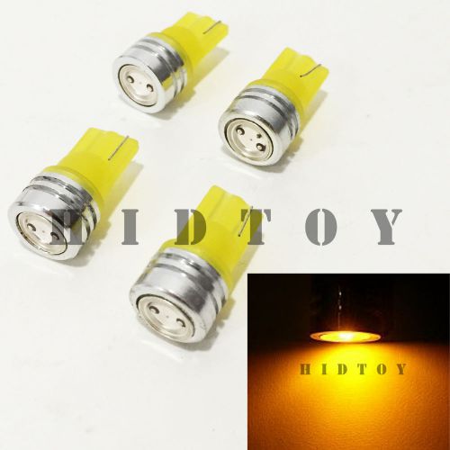 2 pair t10 168 194 2825 2827 led amber-yellow high power #ht2 front parking lamp