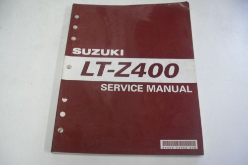 Suzuki atv dealer technical shop service manual lt-z400 quadsport