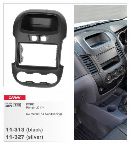 Carav 11-313 fascia install dash kit for ford ranger 2011+ manual a/c 2-din