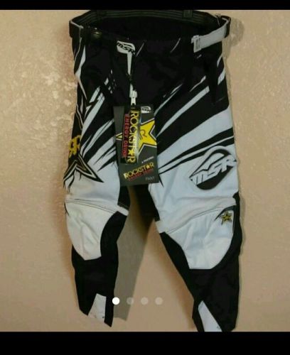 Rock star energy youth 24&#034; motocross motorcycle riding pants brand new