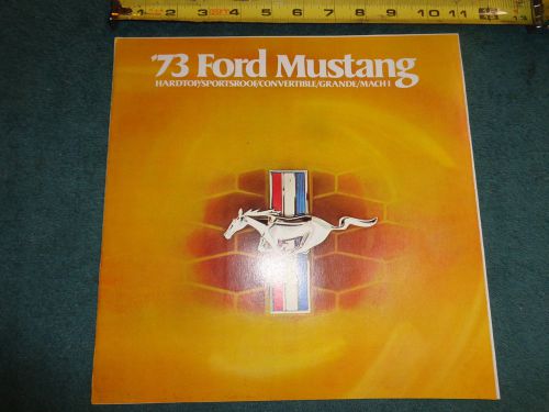 1973 ford mustang sales catalog / folder / brochure / good original fomoco item