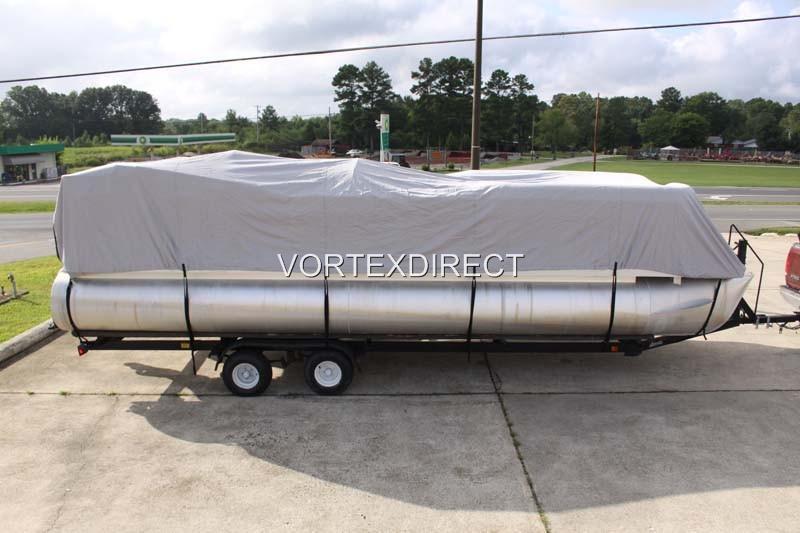 New vortex 23 - 24 ft ultra 3 purpose pontoon boat cover/gray
