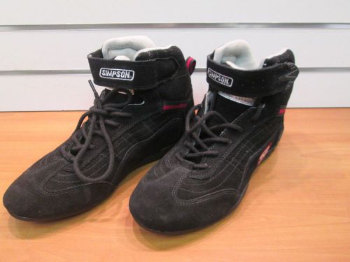 Simpson sfi spec 3.3/5 lined racing shoes size 9
