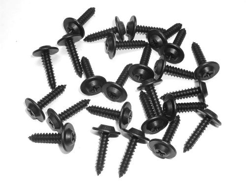 Mg black trim screws- qty.25- #8 x 3/4&#034; phillips flat top screws-#202